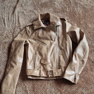 ZARA Faux Leather Biker Jacket